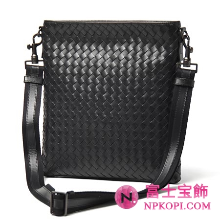 ボッテガヴェネタ/BOTTEGA VENETA/ レザーショルダーバッグ /ブラック276357 v465c 1000
